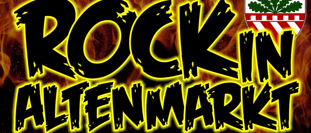 Plakat für Rockin Altenberg Festival am 10. und 11. Juli 2026. Bands sind Sporty Boys, Psych, Fat Chester und andere. Tickets und Pässe erhältlich.