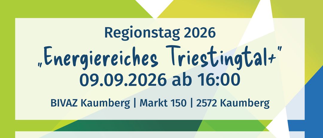 Plakat für eine Veranstaltung am 9. September 2026 um 16:00 Uhr mit Führungen, Informationen und Vorträgen über Energieeffizienz, Heizung und Photovoltaik. Veranstaltet von BIVAR Kaumberg.