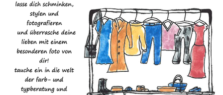 Eine Anzeige für Woman Days bei Lisi mit einem Kleiderständer, Schuhen und Accessoires, sowie Terminen und Zeiten für die Veranstaltung.