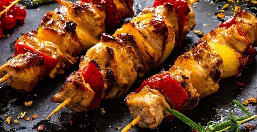 Bild enthält, Food, Food Presentation, Meat, Mutton, Plant, Bread, Pork