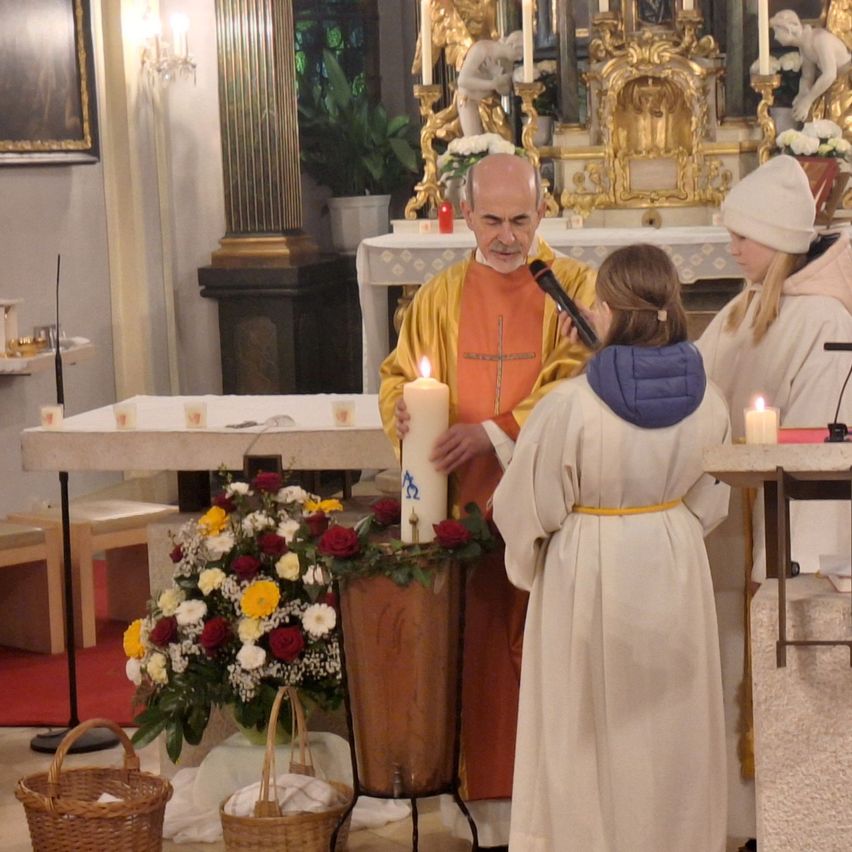 Feier der Osternacht mit Br. Leszek