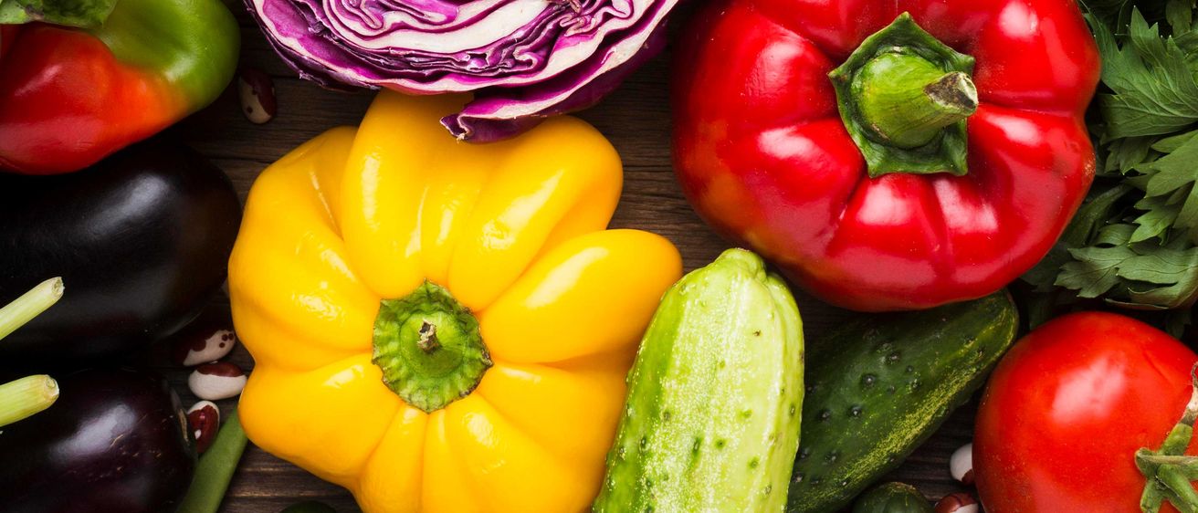 Bild enthält, Food, Produce, Bell Pepper, Pepper, Vegetable, Cauliflower