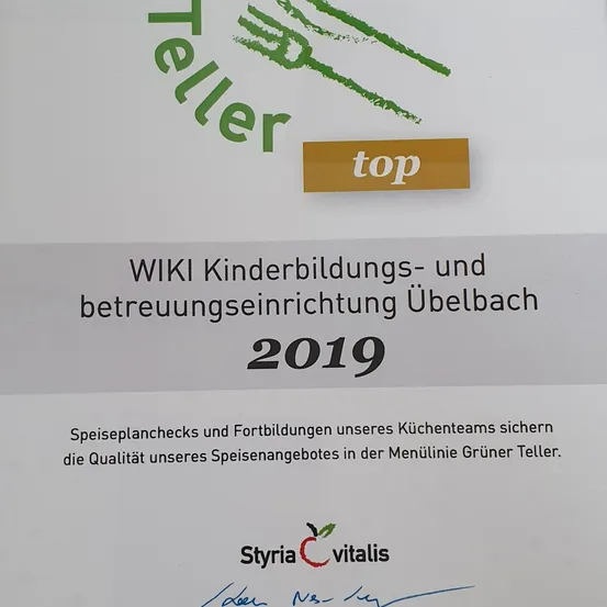 Grüner Teller TOP 2019