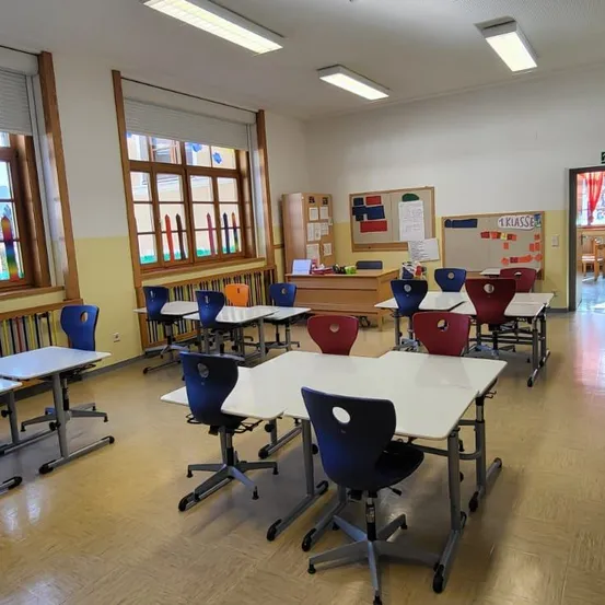 Architecture, Building, School, Classroom, Indoors, Room, Face, Person, Chair, Furniture