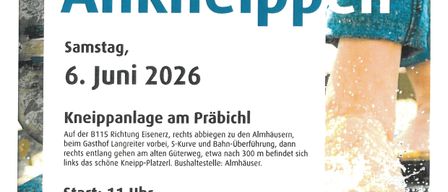 Einladung zum Kniepppeln am Samstag, 6. Juni 2026. Wegbeschreibung zum Knieppplatz und Informationen zur Startzeit, Musik und Getränken. Stornierung bei schlechtem Wetter.