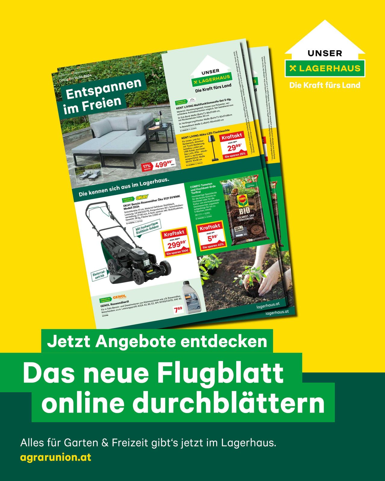 Bild enthält, Advertisement, Poster, Grass, Lawn, Device, Lawn Mower, Wheel