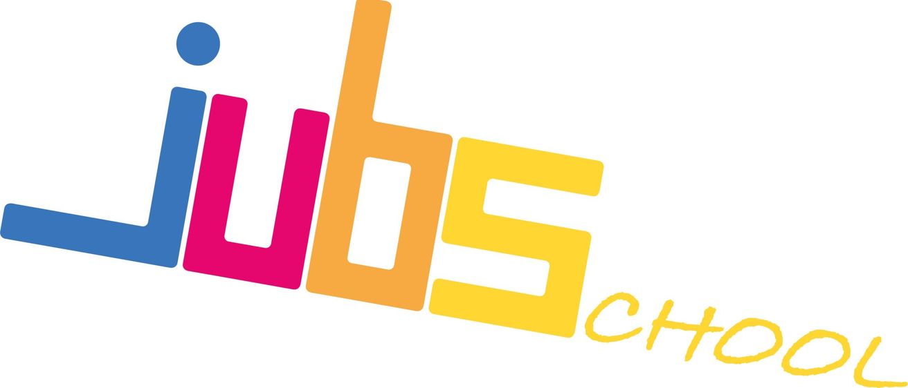 Das farbenfrohe Logo zeigt die Buchstaben 'J', 'B', 'S' und 'C', jeweils in verschiedenen leuchtenden Farben, in einem verspielten und dynamischen Design angeordnet.
