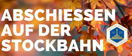 Plakat für den Abschied der Saison 2026 auf der Stockbahn. Das Datum ist Sonntag, 8. November 2026, um 14:00 Uhr. Es zeigt Herbstlaub und ein Logo.