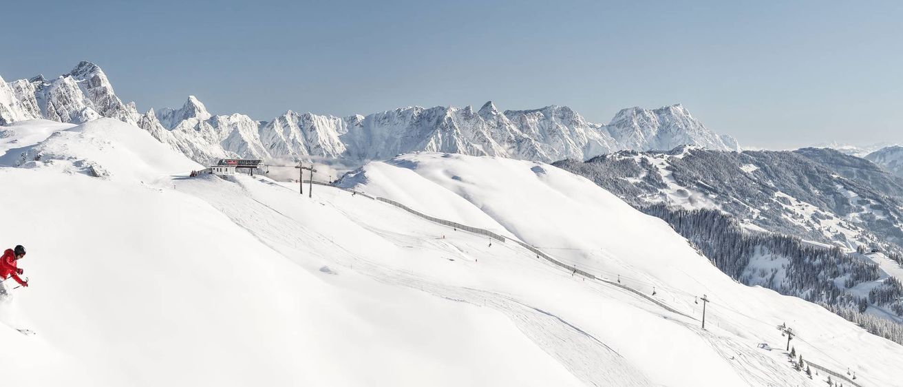 Nature, Outdoors, Mountain, Mountain Range, Peak, Piste, Snow, Helmet, Person, Skiing