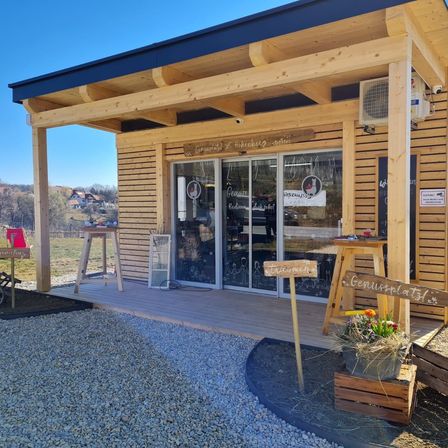 Bild enthält, Interior Design, Wood, Housing, Wheel, Plant, Planter, Potted Plant, Person, House, Hardwood