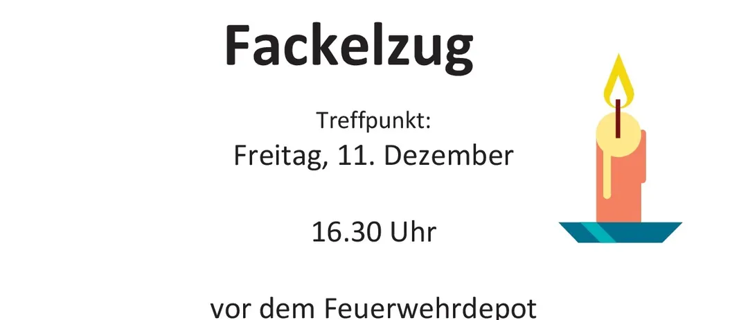 Plakat für eine Waldweihnacht für Kinder. Treffpunkt am Freitag, 11. Dezember um 16:30 Uhr vor dem Feuerwehrdepot. Kinder werden zu einem Lagerfeuer eingeladen und erhalten ein kleines Geschenk. Teilnahme erwünscht.