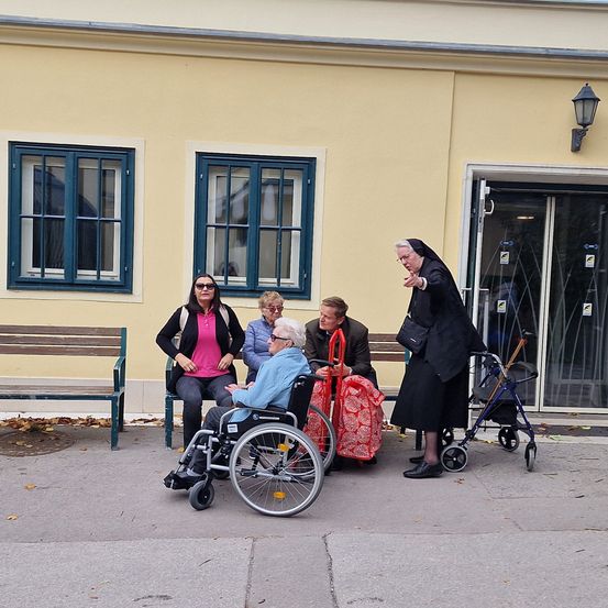 Image contains, Adult, Female, Person, Woman, Furniture, Chair, Bench, Male, Man, Wheel