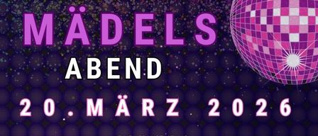 Ein Plakat für eine Tanzveranstaltung am 20. März 2026 mit Beats und Musik. Tickets sind für 10 Euro im Vorverkauf und 12 Euro an der Abendkasse erhältlich. Beginn um 19:00 Uhr.