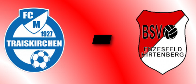 Werbeplakat für ein Fußballspiel am 07.02.2026 um 14 Uhr. Teams sind FC Traiskirchen und BSV Enzersdorf/Hirtenberg. Ort ist Kunstrasen Traiskirchen Hochmuhlstraße 30, 2514 Traiskirchen.