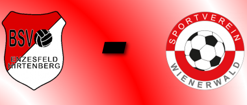 Fußballspiel zwischen BSV Enzersdorf und Sportverein Wienerwald am 30.05.2026. Hauptspiel um 17 Uhr, Reservespiel um 15 Uhr. Ort: Sportanlage Hirtenberg.