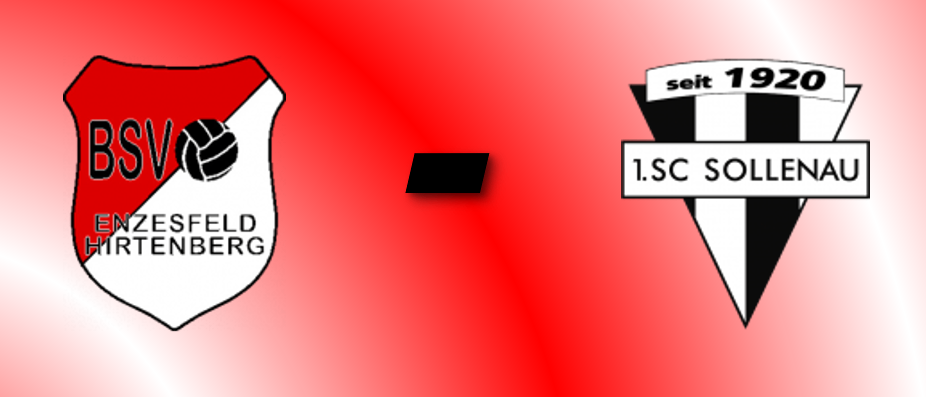 Ein rotes Plakat kündigt ein zweites Testspiel am 10.07.2026 um 19:30 Uhr an. Es spielen BSV Enzsefeld Hirtenberg gegen 1.SC Sollenau. Der Austragungsort ist Sportanlage Hirtenberg, Anton-Keller-Gasse 5, 2552 Hirtenberg.