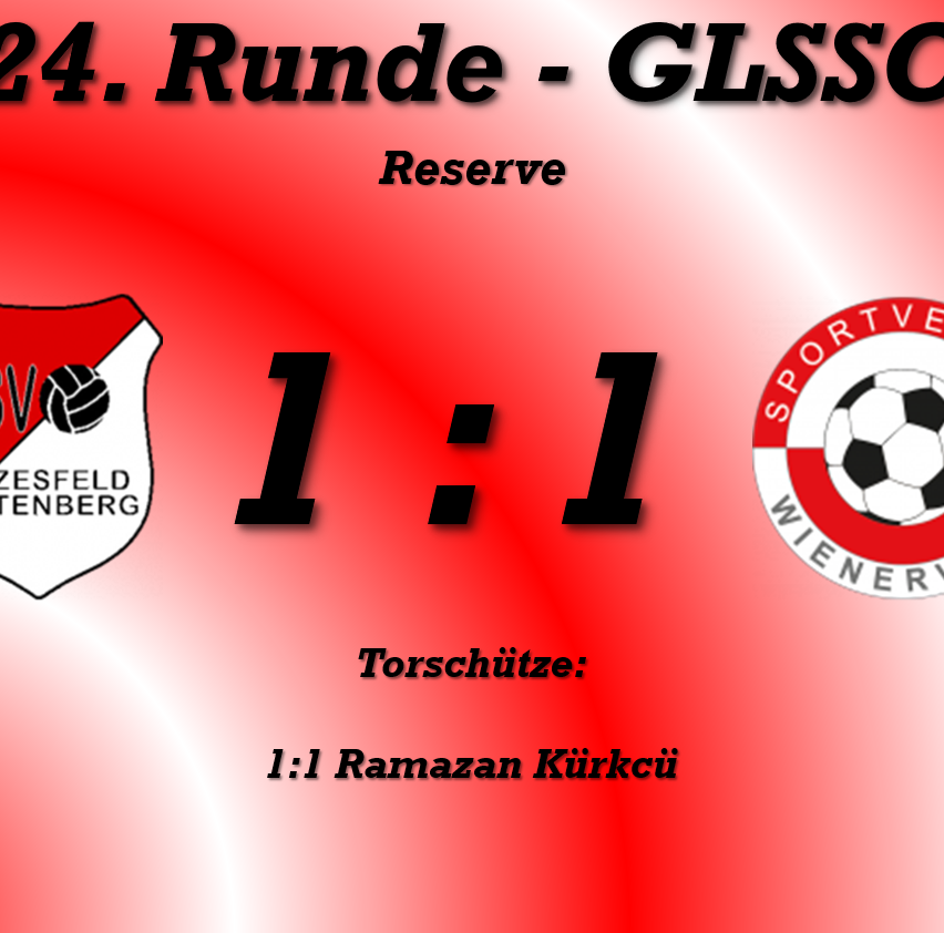 24. Runde der GLSSC Reserve. Spiel zwischen Vesfeld und Wiener endete 1-1. Ramazan Kürkcü erzielte das Tor.