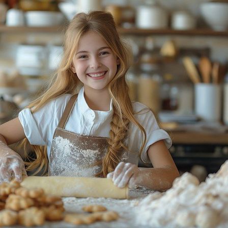 Bild enthält, Child, Female, Girl, Person, Cooking