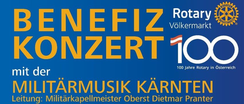 Plakat für ein Konzert mit der Militärmusik Kärntens. Das Konzert findet am Donnerstag, 22. Mai 2025, in der Neuen Burg Volksmarkt statt. Es beginnt um 19:30 Uhr. Die Tickets sind auf www.oeticket.com erhältlich.