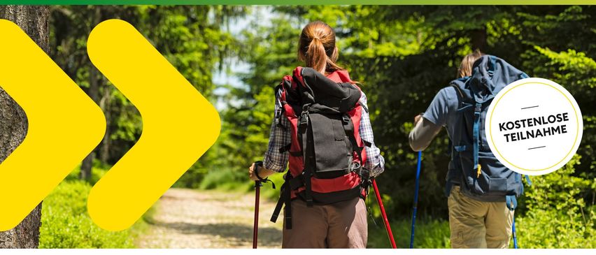 Plakat für eine Wanderveranstaltung in St. Kanzian am Klopein-See, mit einer Frau mit Rucksack und Trekkingstöcken. Das Plakat hebt die Veranstaltung am 24.05.2025, beginnend um 8 Uhr und endend um 12 Uhr, hervor. Der Treffpunkt ist im Hotel Silvia, Westuferstraße 26, 9122 Seelach. Die Wanderung ist kostenlos, und Parkplätze sind an Sudufer oder Camping Nord verfügbar. Der Schwierigkeitsgrad der Wanderung ist leicht bis mittel. Kontaktieren Sie Maria Pressl unter 0650/3845559 für weitere Informationen.
