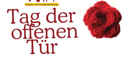 An event poster invites to the Open Door Day by WIFF Women and Family Counseling. Theme is 'Creating Women's Hands'. Date: 06.03.2026, Time: 09:00-11:00.