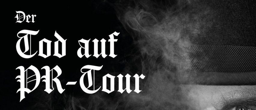 Bild enthält, Advertisement, Poster, Smoke, Adult, Bride, Female, Person, Woman, QR Code, Publication