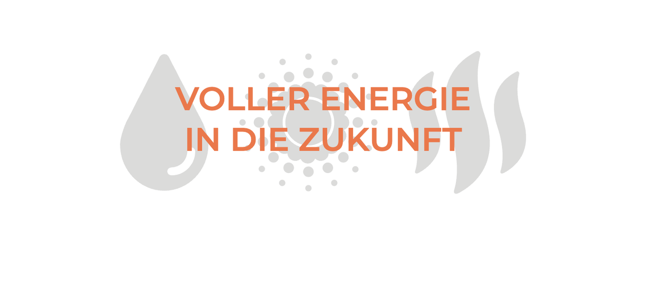Logo mit dem Text 'Vollenergie in die Zukunft'