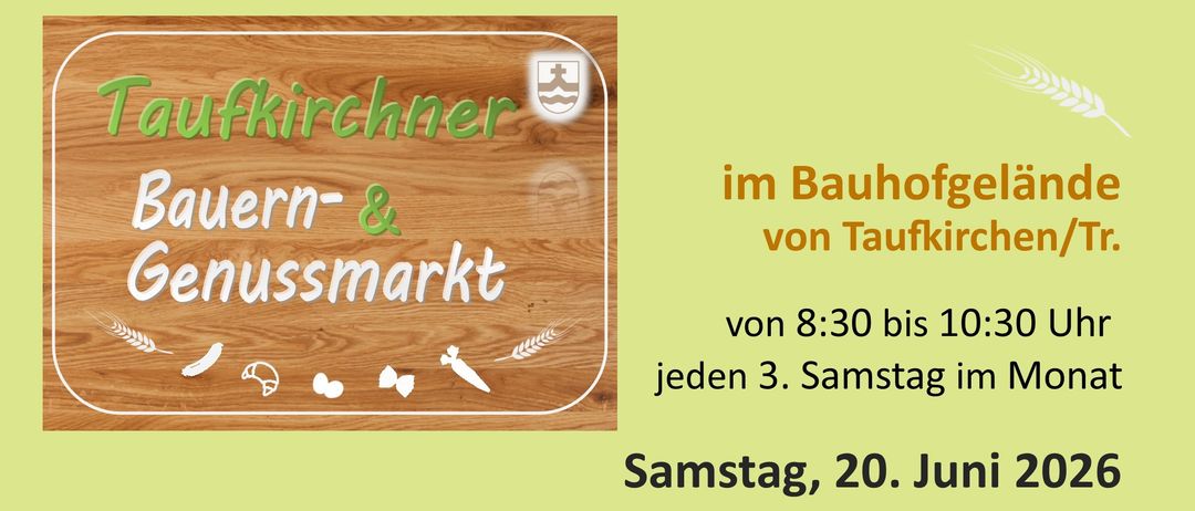 Der Flyer kündigt das Genußmarkt-Event an, das eine Vielzahl regionaler Produkte von lokalen Erzeugern anbietet. Es hebt Datum, Uhrzeit und die Vielfalt der verfügbaren Artikel hervor. Der Flyer zeigt auch ein Foto eines lächelnden Mannes, Mario Ecker, und gibt seine Kontaktdaten für Anfragen an.