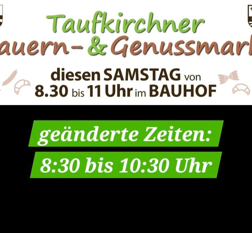 Taufkirschner Brunnen und Erfrischungen diesen Samstag von 8.30 bis 11 Uhr am Bahnhof. Geänderte Zeiten: 8:30 bis 10:30 Uhr.