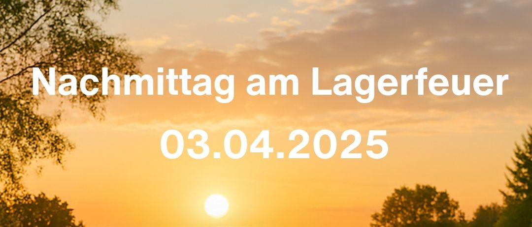Am 03.04.2025 von 15:00 bis 18:00 Uhr ist ein Lagerfeuer am Feuerstelle beim Wildoner Badsee für 12-26-Jährige. Kostenfrei. Bei Regen wird der Termin verschoben.