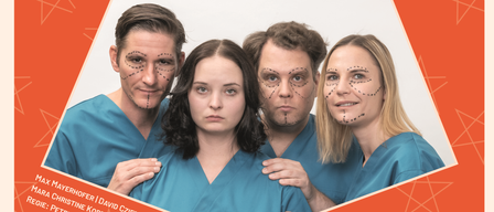 Plakat für eine Aufführung von Urfassung. Das Datum ist Donnerstag, 5. März 2026, um 19:00 Uhr. Der Veranstaltungsort ist Roth-Haus in Mariazeller Strasse 1, 3200 Ober-Grafendorf.