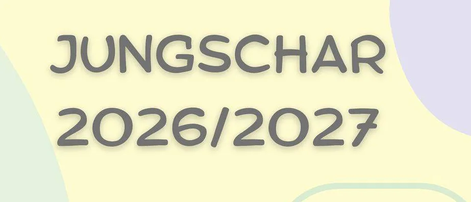 Ein Plakat mit Terminen und Zeiten für Veranstaltungen in 2026 und 2027, einschließlich eines Kürbisfestes und Christkindlabend.