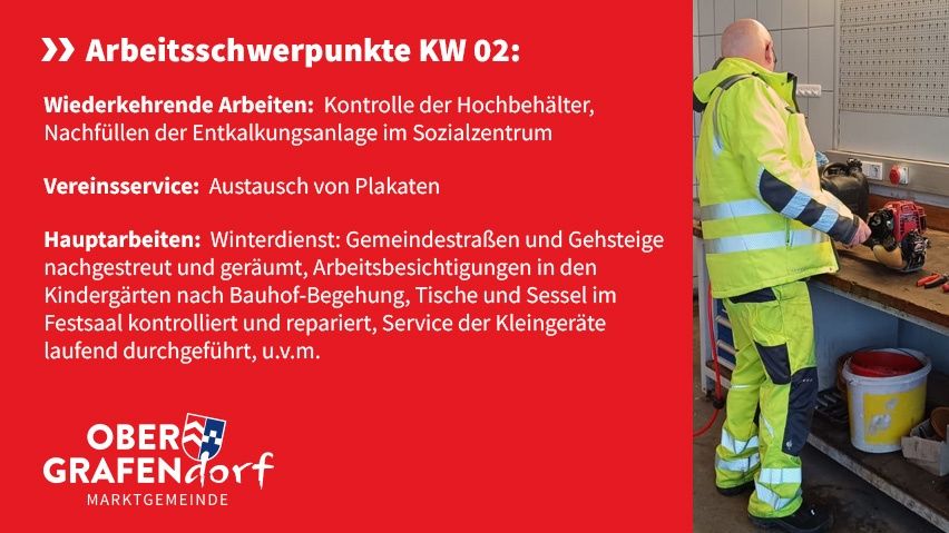 Ein Mann in einer reflektierenden Sicherheitskleidung steht in einem Raum und führt wahrscheinlich Wartungsarbeiten durch. Das Bild zeigt Aufgaben wie die Überprüfung von Hochbehältern, das Nachfüllen von Entkalkungstanks und den Austausch von Platten.