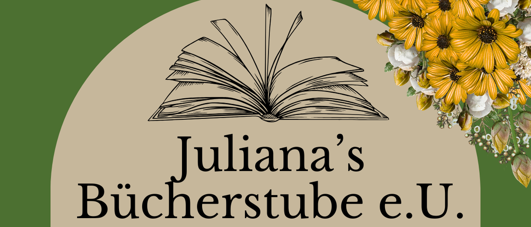 Julianas Buchhandlung EU Live-Workshop am Samstag, 15. November 2025, um 10 Uhr. Der Ort ist Hauptstraße 8, 7350 Oberpullendorf. Ein offenes Buch und Blumen schmücken den Plakat.