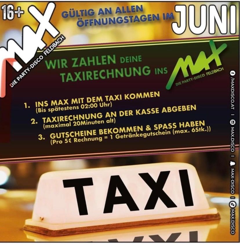 Bild enthält, Advertisement, Poster, Car, Taxi, Transportation, Vehicle