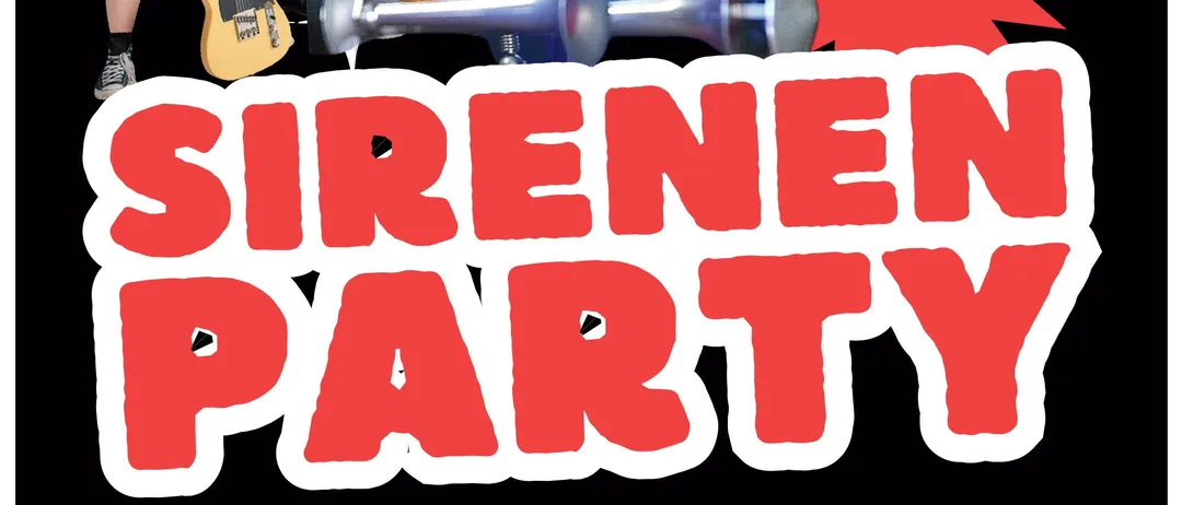 Plakat für die Heckis Sirenen Party am Freitag, 5. September. Die Veranstaltung beginnt um 20 Uhr mit Pulse und um 21:30 Uhr mit Heckis. Ort: Feuerwehrhaus St. Oswald.