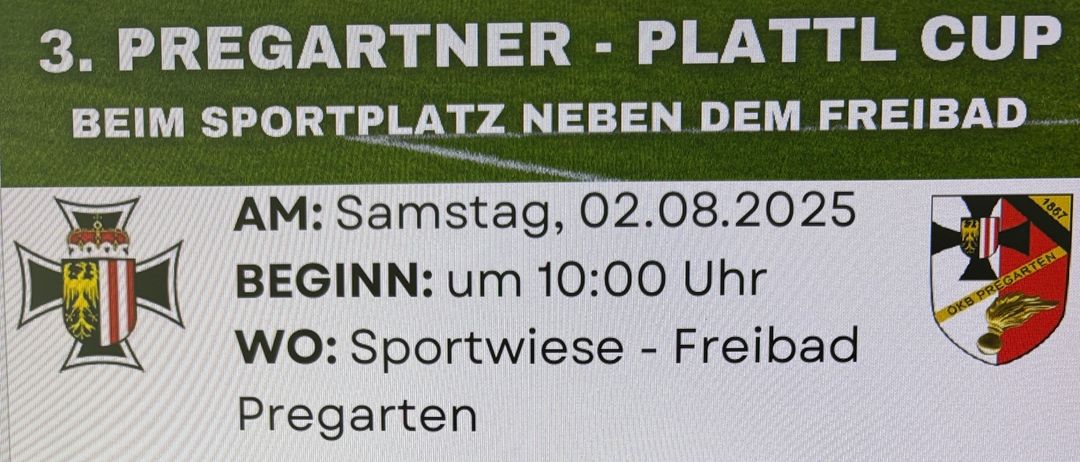 Ein Fußballmannschaftsevent auf dem Sportplatz neben dem Freibad am Samstag, 2. August 2025, Beginn um 10:00 Uhr. Anmeldung bis zum 30.07.2025. Der Eintrittspreis beträgt 25 Euro.