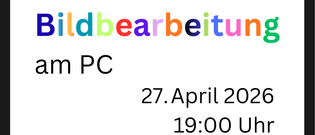 Bild eines bunten, mehrfarbigen Wortes 'Wildbearbeiturn' auf weißem Hintergrund, gefolgt von 'auf PC', einem Datum '27. April 2022' und einer Zeit '19:00 UK'.