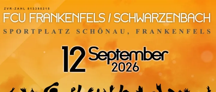 Riverside-Veranstaltungsplakat für den 12. September 2026 mit DJs DJLux und DJ Pimp. Happy Hour bis 22 Uhr mit einem Getränk gratis. Mix-Bar's Schank und Kantinen-Bar werden erwähnt.
