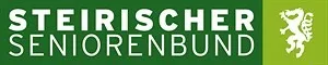 Grüner und weißer Logo mit 'Steirischer Seniorenbund' in weißer Schrift auf grünem Hintergrund. Ein weißes Löwen-Grafik befindet sich rechts neben dem Text.