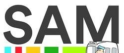 Das Logo von Sammlertaxi Oststeiermark zeigt einen farbenfrohen Van mit einem Fahrer. Der Van ist grün und gelb mit einem roten Dach. Die Worte 'Sammlertaxi Oststeiermark' sind in fetten, schwarzen Buchstaben unter dem Van geschrieben.