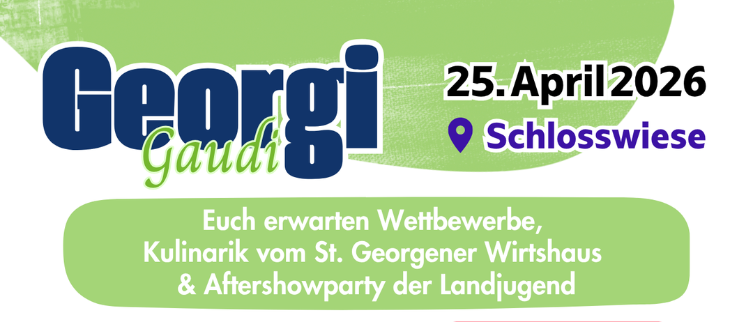 Georgi Sonntag, 26. April 2026. Programm umfasst Autorennen, Eiscreme und einen Markt mit drei Salutschüssen. Autodrom, Kinderkarussell und Teamwettbewerbe. Kostenlose E-Bike-Testfahrten möglich.