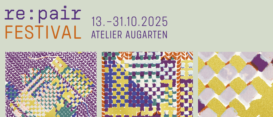 Ein Bild mit einer Reihe farbenfroher Musterdesigns. Oben links ein lila und gelbes Muster, gefolgt von einem gelben und lila Muster. Darunter befinden sich zwei Reihen von Designs. Die erste Reihe hat ein gelbes und blaues Muster, und die zweite Reihe ein lila und blaues Muster.