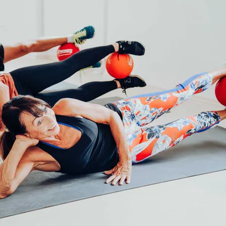 Fitness, Pilates, Sport, Working Out, Adult, Female, Person, Woman, Volleyball, Volleyball (Ball)