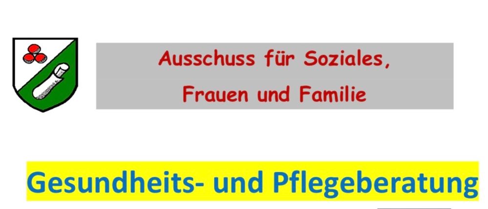 Gesundheits- und Pflegeberatung mit DGKP Yvonne Happer. Bereiche umfassen Unterstützung bei verschiedenen Anträgen, Bereitstellung von Hilfsmitteln, Unterstützung für den aktuellen Patienten, Lebensversicherung, Informationen zu 24-Stunden-Betreuung und Pflegeheimen. Neue Termindaten sind Mittwoch, 01.10.2025, Donnerstag, 06.11.2025 und Donnerstag, 04.12.2025. Termine sind von 15-16 Uhr verfügbar.