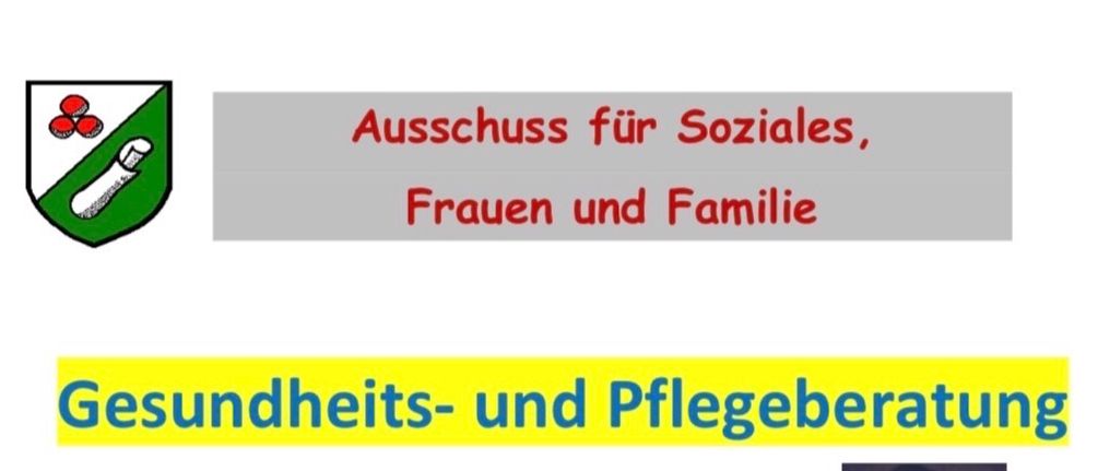 Gesundheits- und Pflegeberatung mit DGKP Yvonne Happer. Hilfestellung bei diversen Anträgen, Beschaffung von Hilfsmitteln, Pflege für den aktuellen Lebensabschnitt, 24-Stunden-Betreuung, Informationen über Pflegeheime. Neue Termine: Mittwoch, 01.10.2025, Donnerstag, 06.11.2025, Donnerstag, 04.12.2025, jeweils von 15-16 Uhr.
