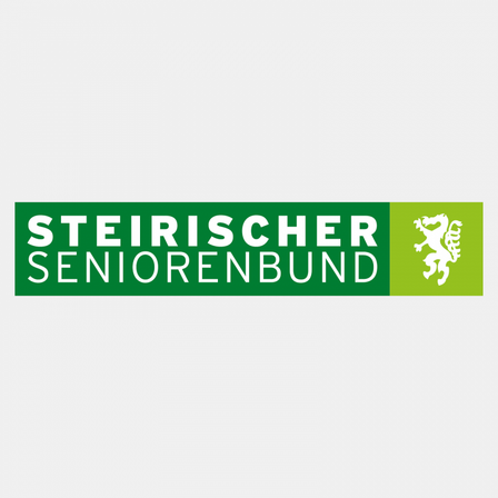 Das Logo des Steirischen Seniorenbundes mit einem grünen Löwen auf weißem Hintergrund.