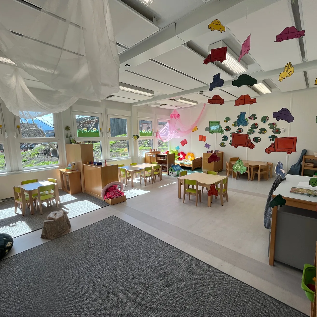 Building, Kindergarten, Chair, Furniture, Indoors, Classroom, School, Wheel, Car, Home Decor