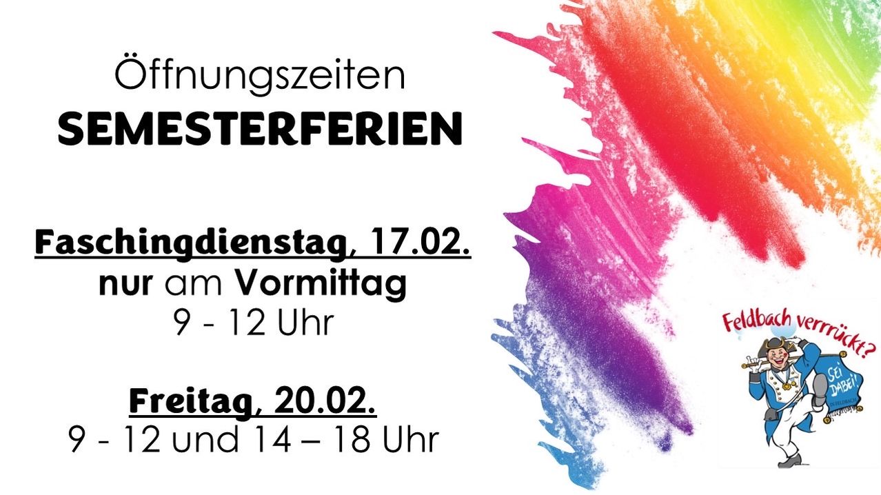 Ankündigung für Beerdigungsfeiern am 17. und 20. Februar. Veranstaltungen am 17. Februar von 9 bis 12 Uhr und am 20. Februar von 14 bis 18 Uhr.