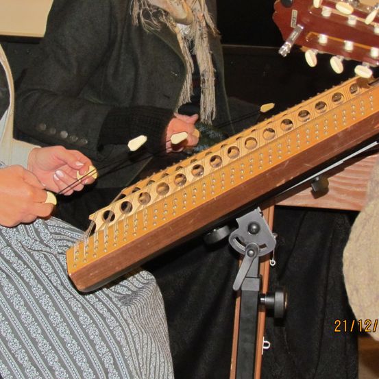 Bild enthält, Lute, Musical Instrument, Body Part, Finger, Hand, Person, Adult, Female, Woman, Guitar